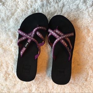 Teva Mush Mandalyn Wedge Purple